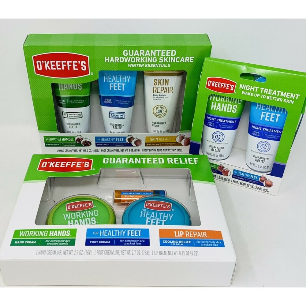 3 O’Keefe’s Healthy Feet & Working Hands Gift Sets